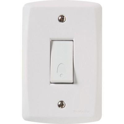 Conjunto 4x2 com 1 Pulsador Campainha 10 A 250 V Tramontina Lux2 Branco