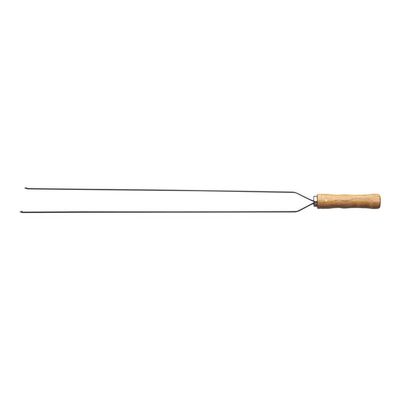 Espeto Duplo para Churrasco Tramontina com Lamina em Aço Inox e Cabo de Madeira 95 cm