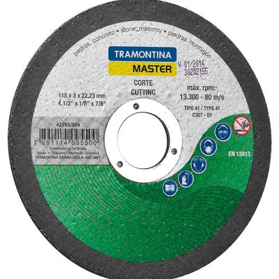 Disco de Corte Tramontina 4.1/2" para Pedras