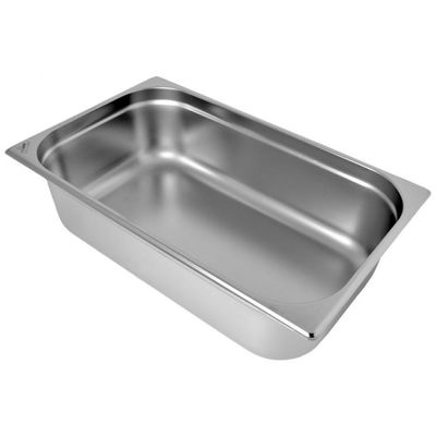 Kit 2 Cubas Gastronomica Inox 1/1x200mm com tampas Brasinox