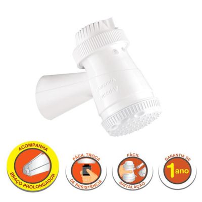 Ducha Eletrica Tramontina 3 Temperaturas 4400 W 127 V Branca