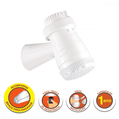 Ducha Eletrica Tramontina 3 Temperaturas 4400 W 220 V Branca