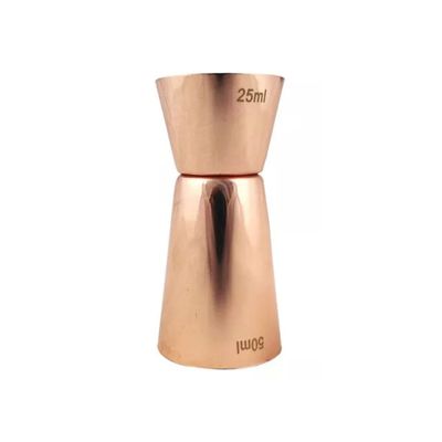 Dosador Americano De Cobre Duplo 25ml E 50ml