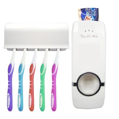 Dispenser Pasta de Dente e suporte para 5 escovas Lorben