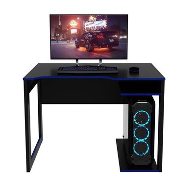 Mesa Gamer Multimóveis Cr25057 Preta/Azul