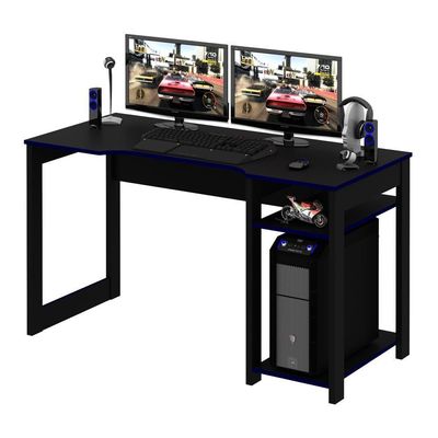 Mesa Gamer Multimóveis Cr25049 Preta/Azul