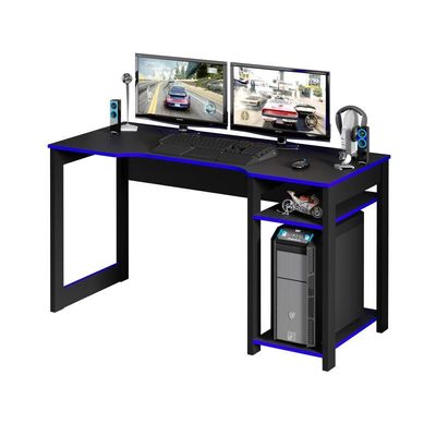 Mesa Gamer Multimóveis Cr25049 Preta/Azul