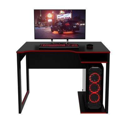 Mesa Gamer Multimóveis Cr25057 Preta/Vermelho