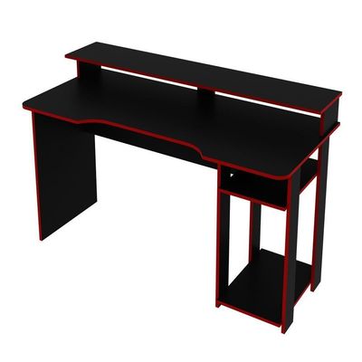 Mesa Gamer Multimóveis Cr25050 Preta/Vermelha