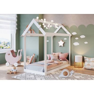 Mini Cama Infantil Montessoriano Meu Fofinho Art In Móveis Branco