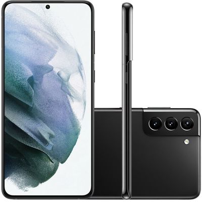 Celular Samsung Galaxy S21 Plus 5G Preto 256GB Tela 6.7" 8GB RAM Câmera Tripla 12MP + 64MP + 12MP