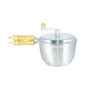 Pipoqueira Alumínio Fundido Polida Cabo Madeira N24 Menor preço em Pipoqueira Alumínio Fundido Polida Cabo Madeira N24