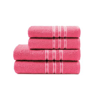 Toalha de Banho Camesa Festiva Rosa