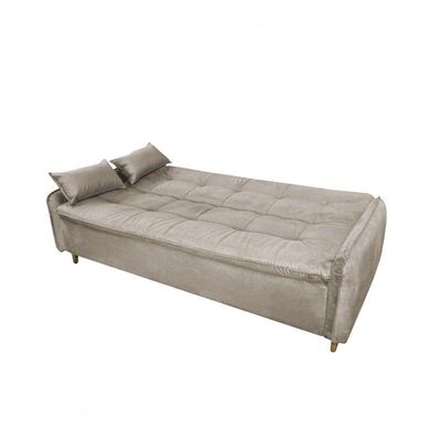 Sofá Cama Casal Reclinável Donna - Marrom Claro Light
