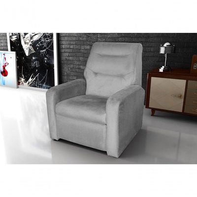 Poltrona Do Papai Reclinável Classic - Chumbo Cinza Light