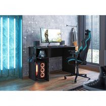 Mesa Gamer Com Suporte De Fone Zalie Preto