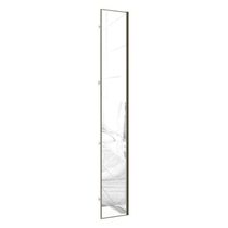 Porta Para Closet Com Espelho Individual 40cm Inox Espelho