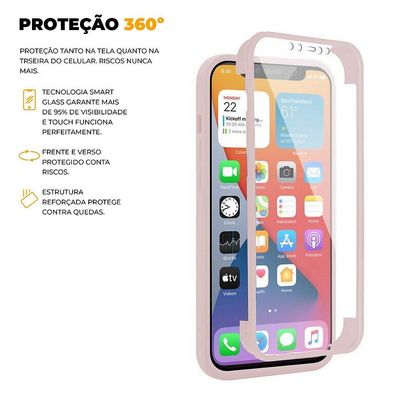 Capa 360 para Samsung Galaxy S22 Plus - Rosa - Gshield