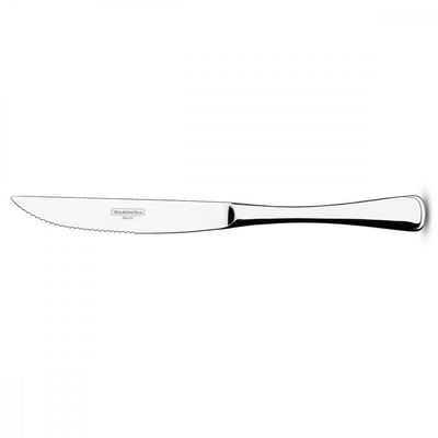 Faca P/ Churrasco Tramontina Em Inox Alto Brilho Detalhes No