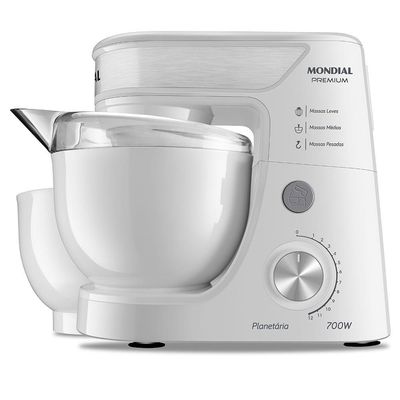 Batedeira Planetária Mondial Premium Bp-01p-w Batedeira Planetária-220v-branco/inox 220V