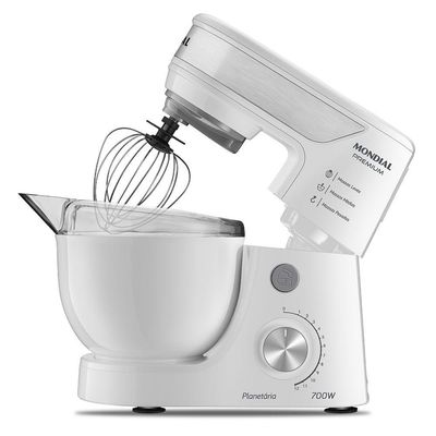 Batedeira Planetária Mondial Premium Bp-01p-w Batedeira Planetária-220v-branco/inox 220V