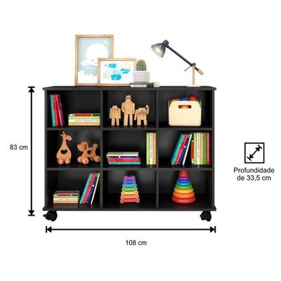Nicho Organizador Multifuncional Multifuncional Q01 Preto