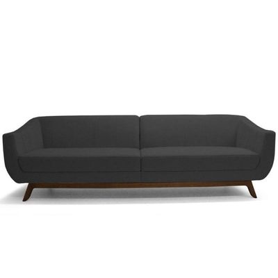 Sofá Atenas 3 Lugares 230cm C05 Corino Preto - Domi