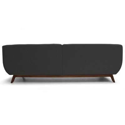 Sofá Atenas 3 Lugares 230cm C05 Corino Preto - Domi