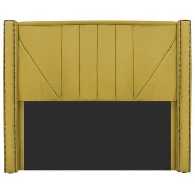 Cabeceira Queen 160 Cm Para Cama Box Suede Amarelo