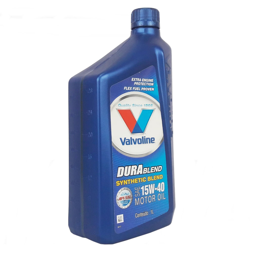 Óleo Lubrificante do Motor Valvoline Durablend Api SN 15w40 Semissintético 1L