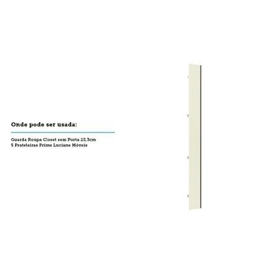 Porta Para Closet Individual 25cm Champagne Kashmir