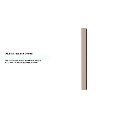Porta Para Closet Individual 25cm Inox Connect