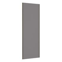 Porta De Correr 80cm Inox Sem Kit Ferragem Cinza Puro
