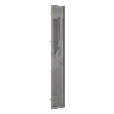 Porta Para Closet Com Prata 40cm Inox Alumínio Inox Prata