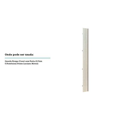 Porta Para Closet Individual 25cm Champagne Crema