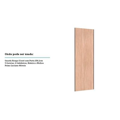 Porta De Correr 80cm Champagne Sem Kit Ferragem Cumaru