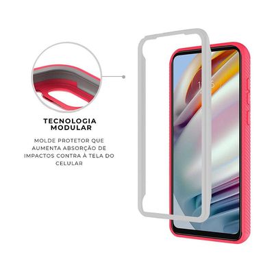 Capa para Motorola Moto G60 - Stronger Rosa - Gshield