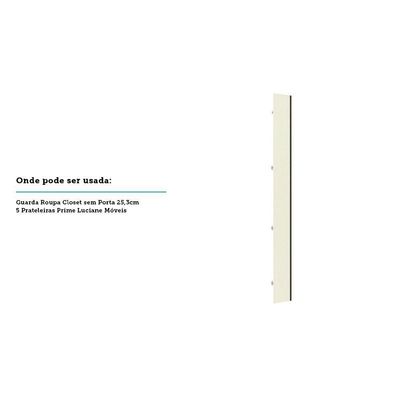 Porta Para Closet Individual 25cm Inox Kashmir