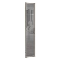 Porta Para Closet Com Prata 50cm Inox Alumínio Inox Prata