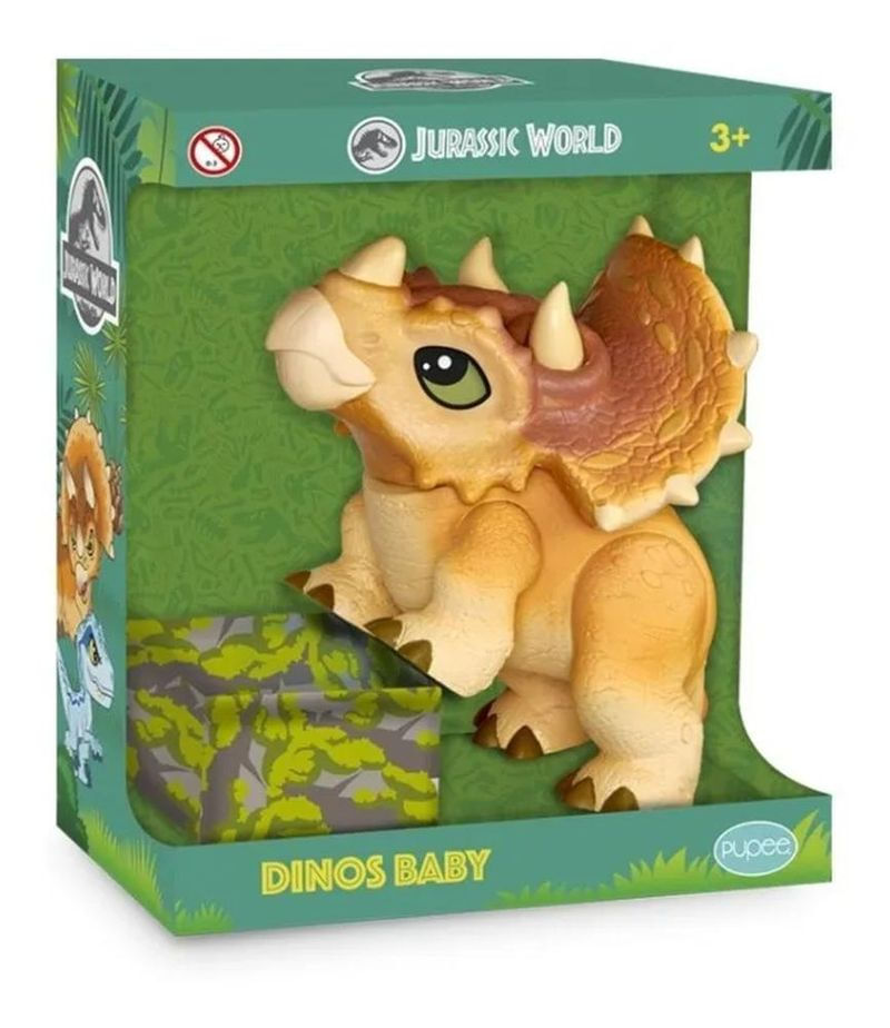 Dinossauro Triceratops Dinos Baby Universal Jurassic World Pupee 1462