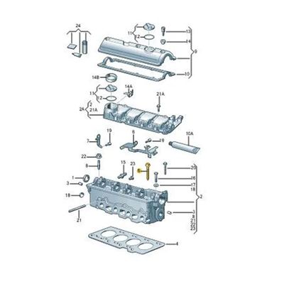 Parafuso Cabeçote Gol G5 G6 Fox 1.0 8v 2003 A 2015