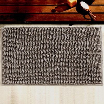 Tapete Buettner Microfibra 50Cm X 70Cm Greco Chumbo