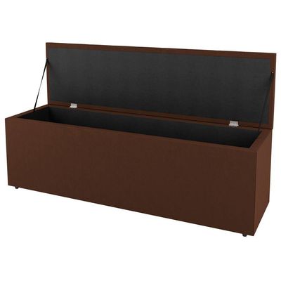 Calçadeira Baú Queen Size Grace 160Cm Suede Terracota