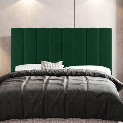 Kit Cabeceira E Baú Cama Box Queen 160Cm Suede Verde