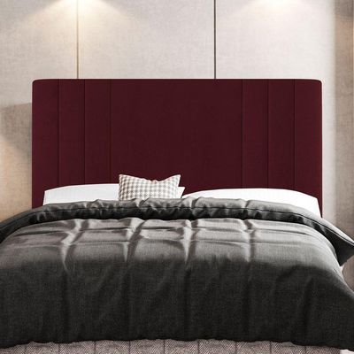 Kit Cabeceira E Baú Cama Box Casal Grace 140Cm Suede Bordô