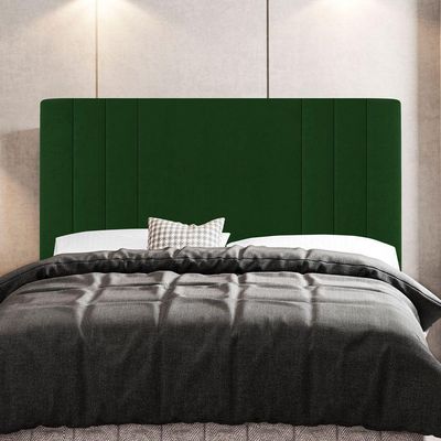 Kit Cabeceira E Baú Cama Box Queen 160Cm Suede Verde