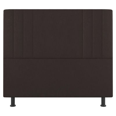 Kit Cabeceira E Baú Cama Box Casal Grace 140Cm Suede Marrom
