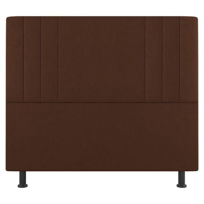 Kit Cabeceira E Baú Cama Box Queen 160Cm Suede Terracota
