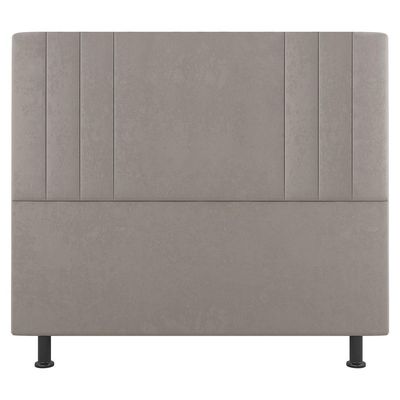 Kit Cabeceira E Baú Cama Box Casal Grace 140Cm Suede Bege