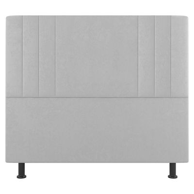 Kit Cabeceira E Baú Cama Box Casal 140Cm Sintético Branco